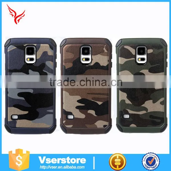 Hybrid Mobile Phone Cases Combo Design Protective Sleeve for Galaxy S6 Camouflage Mobile Phone Shell photo-3