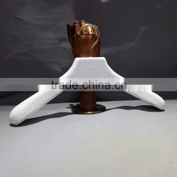 Cheap Wooden Satin Padded Fabric Cloth Clothes Clothing Coat T Shirt Skirt Hanger Sample photo-2