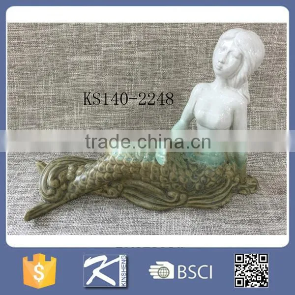 Creative Design Gradient Color Porcelain Home Decorative Mermaids photo-5