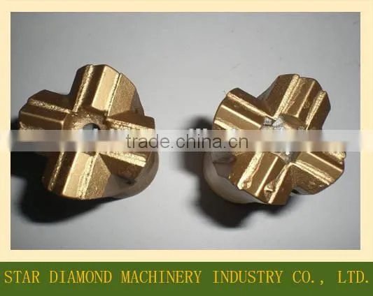 12 Degree Tapered Cross Bit, Hex19/ Hex22/ Hex25 Tapered Rod Bit photo-5
