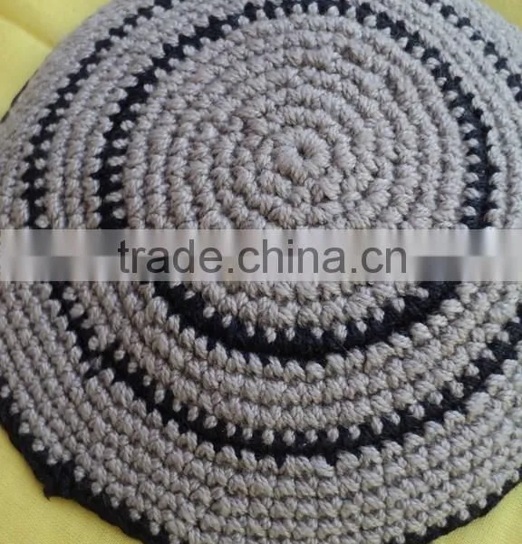 100% Hand-made Cotton Kippah & Caps / Muslim Kippah Kippot Yarmeulke Factory Supplier photo-2