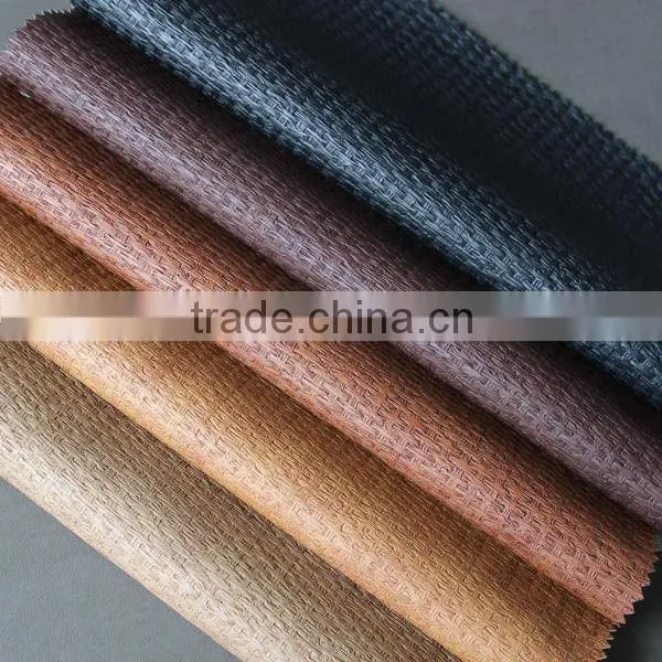PU 0.6mm TC Backing Embossed Leather for India Market photo-5