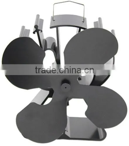 Heat Powered Stove Fan, Log BurnerFire Fan in Black photo-3