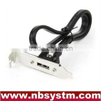 HTPC case half height small case, SATA to ESATA bracket cable black, Barebone