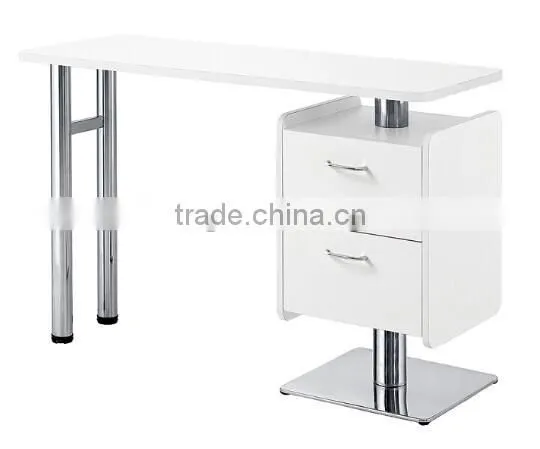 White Nail Salon Glass Top Manicure Table With Exhaust Fan Quality Choice Most Popular photo-4