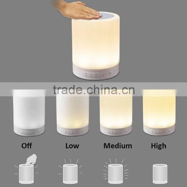 Touch Dimmable RGB Night Lamp Wireless Portable Bluetooth Speaker TF AUX Input photo-3