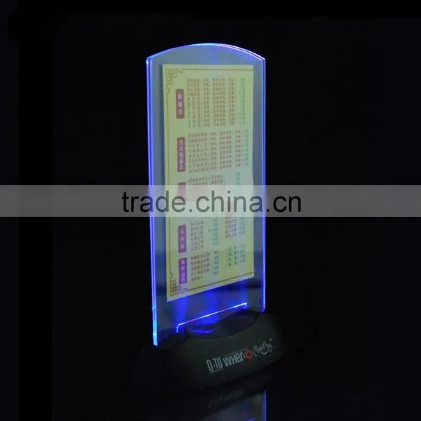 Led Acrylic Table Menu Display Holder,table Stand Menu Holder photo-6