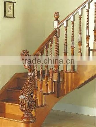 Curved Wooden Stairs