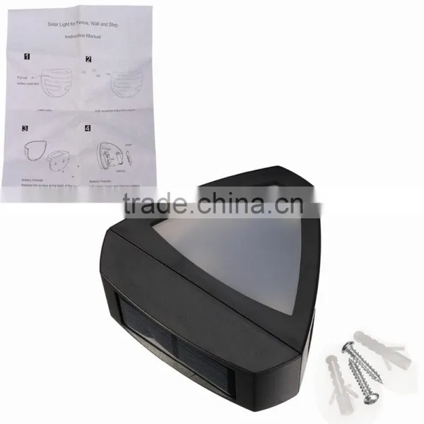 2 LED Solar Wall Light Wall Mounted Outdoor Solar Lights photo-5