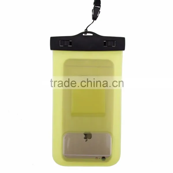 China Supplier IPX8 PVC Waterproof Cell Phone Case Cover Waterproof Bag With Armband photo-3