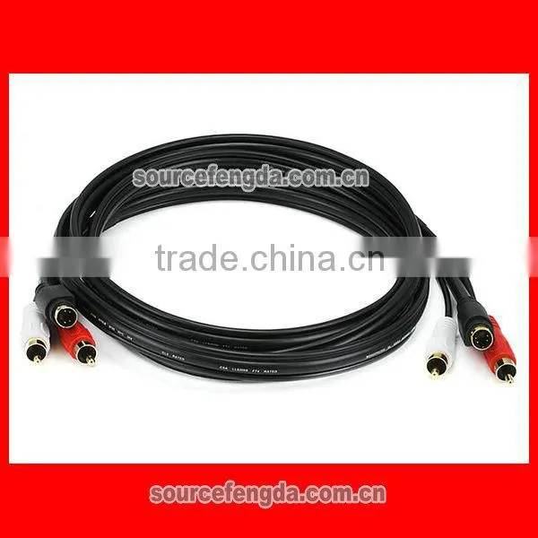 High Quality A/V Cable Gold Plated / S-Video RCA Cable photo-6