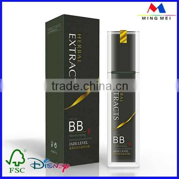 Black Matte Eye Cream ,Cosmetics ,Body Care Cream Thin And Small Paper Card Box Wholesale