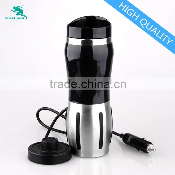 Standard 12V Car Power Plug Mug Insulated Structure Travel Car Heated Cup