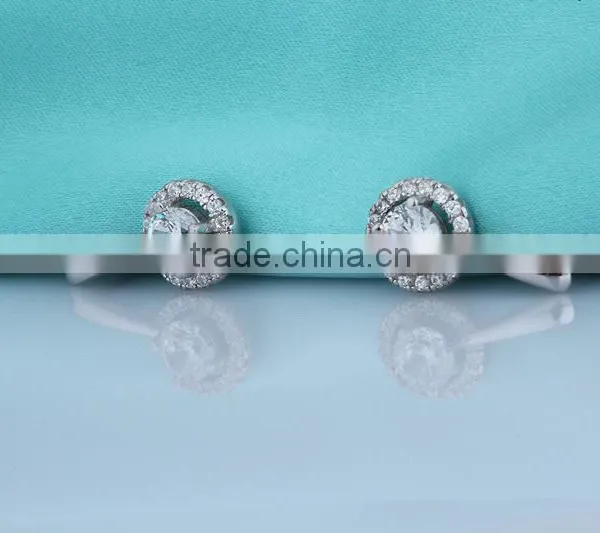 Fashion Design Cherry Shaped 925 Sterling Silver Ear Studs for Women photo-3