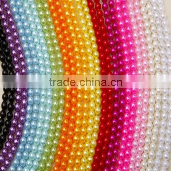 Whole Sale Colorful 14mm Immitation Pearl ABS Round Plastic Beads Chain for Jewelry Christmas photo-3