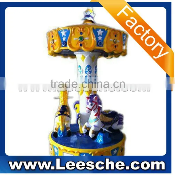 LSJQ-084 Attractive Kids Carousel for Sale Used Amusement Games Mini Fairground Ride Small Carousel for Sale