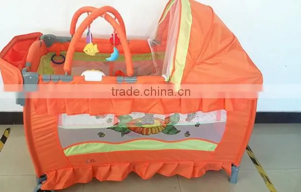 Baby Cot Bed With Music, Canopy Baby Travel Cot, Portable Deluxe Baby Crib photo-6