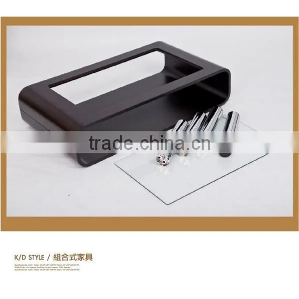 Modern Glass Table, Glass Tea Table, Wooden And Glass Coffee Table photo-3