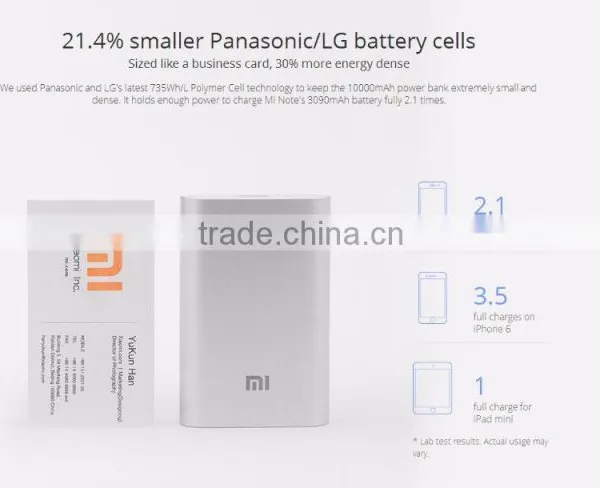 Original Xiaomi mi Power Bank 10000mAh Portable Charger 5v 2a Powerbank 18650 for All Mobile Phones photo-5