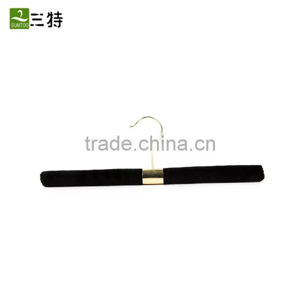 2 Colors Straight White Black Sponge Inside Exuisite Stainless Steel Coat Hanger photo-4