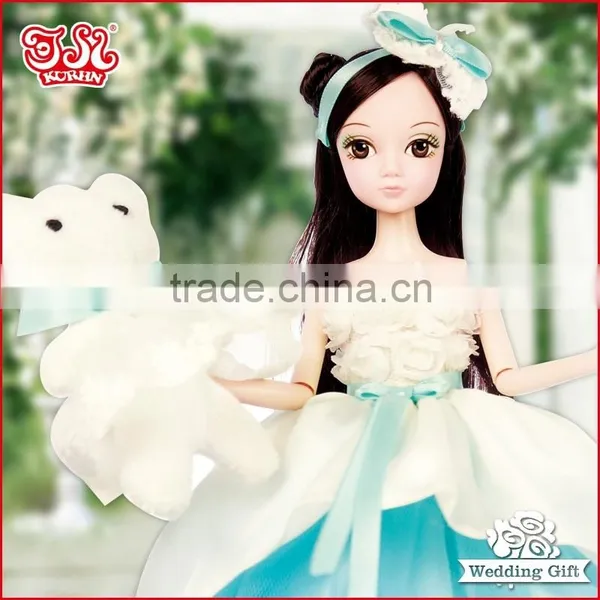Kurhn Chinese Fashion Bride Doll Toy Wedding Gift