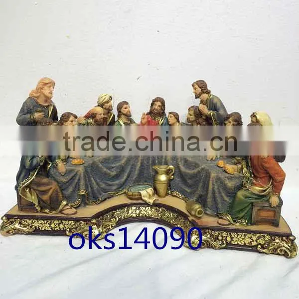 Poly Resin Last Supper Religious Figurines / Statues/ Home Craft/Figurine