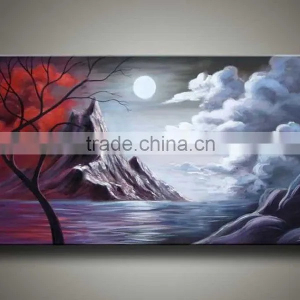 100% Handmade Modern Landscape Abstract Oil Painting