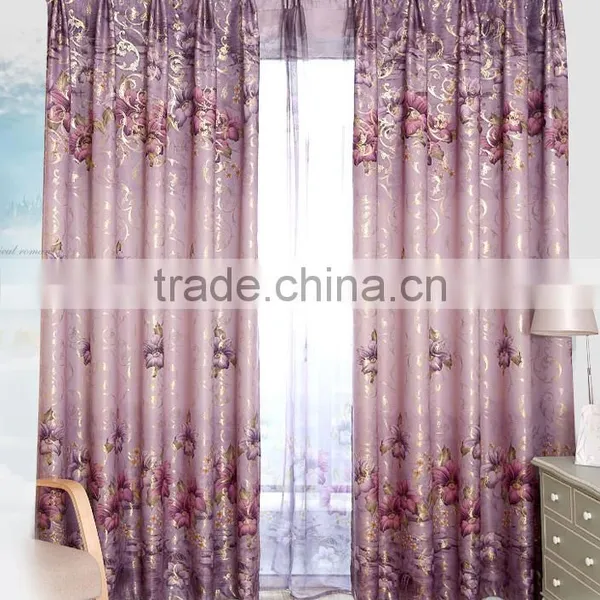 Blackout and Flame Retardant Curtains Foil Printed Fabric For Curtains