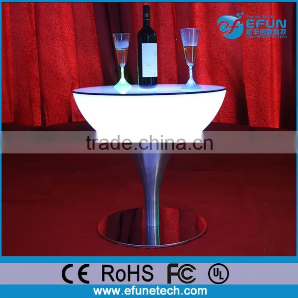 Rechargeable Color Change Led Table,nightclub Led Light up Portable Bar Table photo-5