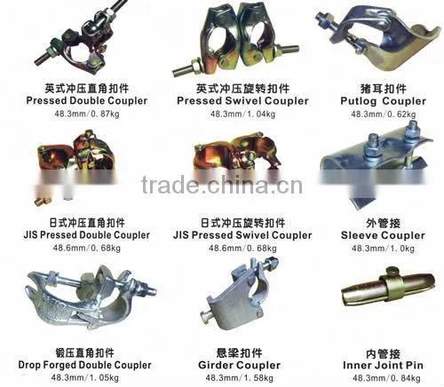 Scaffolding Coupler Steel Scaffolding Swivel Coupler
