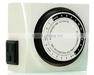 Dual Outlet Analogue Timer--Grow Light/Hydroponics Accessory