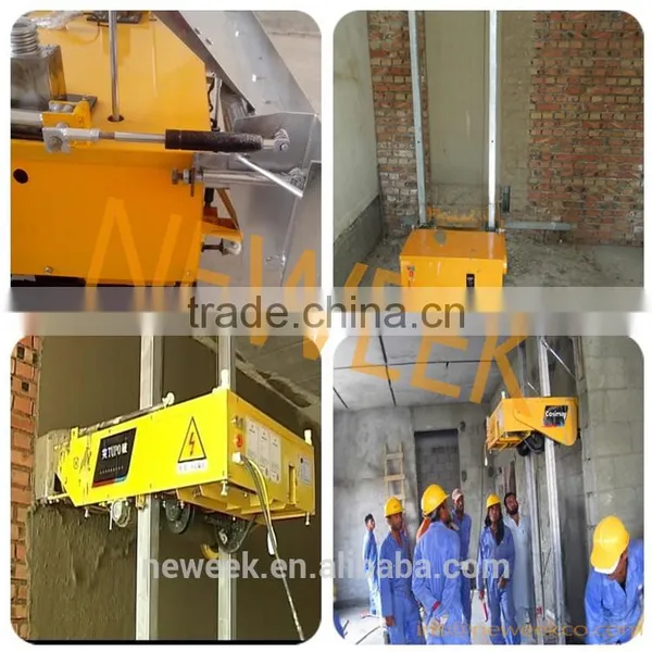 Neweek Automatic Lifting Adjustable Thickness White Ash Cement Powder Plastering Machine for Wall photo-5