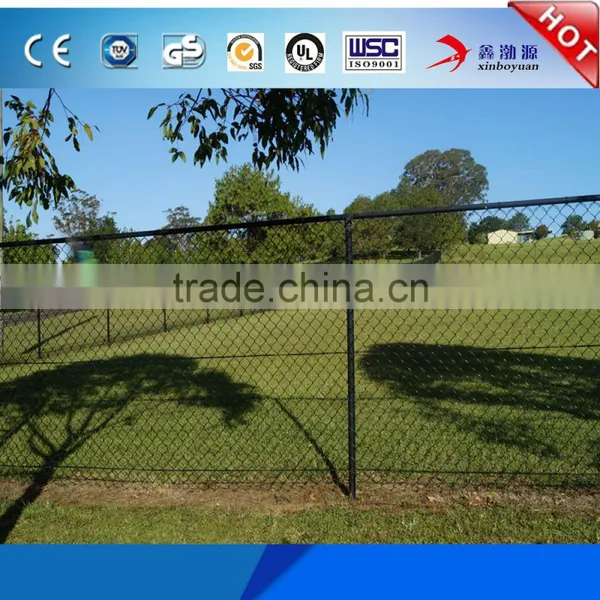 Wholesale Factory Price Metal Stadium or Farm Fencing PVC Coated 9 Gauge 7 Foot Temporary Barrier Chain Link Fence photo-6
