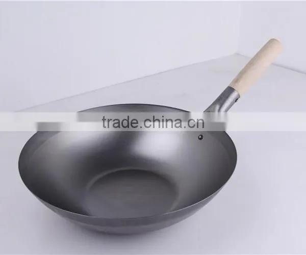 SGS Certificate Machine Made Coating Carbon Steel China Wok For Sale photo-5