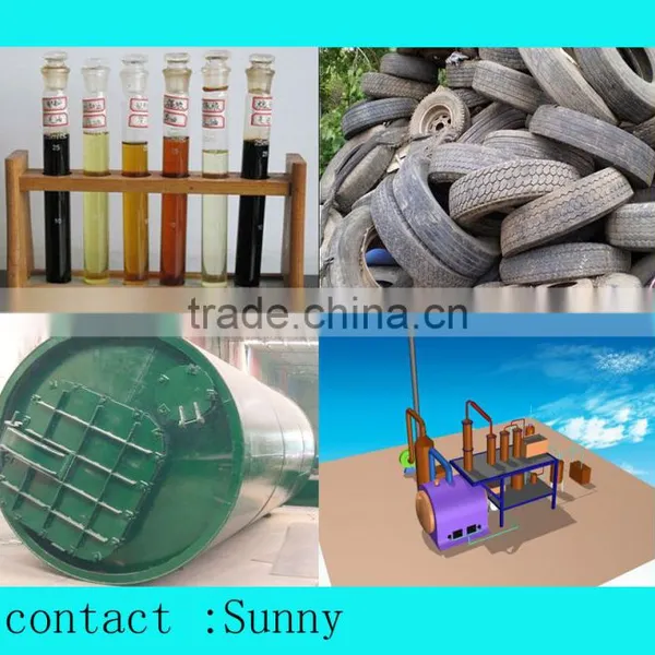 DAYI Used Rubber Tires Recycling Machines /used Tyres Rubber Oil Plant With New Pyrolysis Technology photo-2
