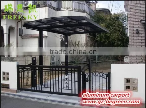 Easy Installation Garden Sun Shade Aluminum Single Slope Carport photo-6