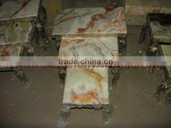 PAKISTAN NATURAL GOOD SALE ONYX TABLES COLLECTION photo-6