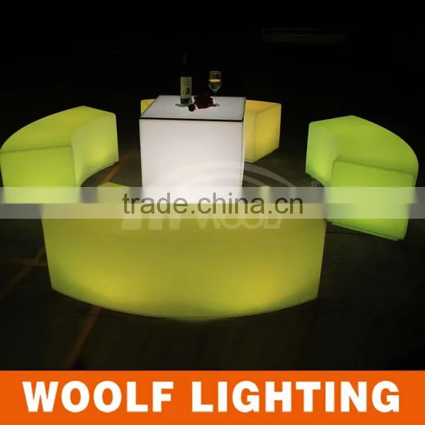 Club Bar Color Changing LED Curve Light Up Chair photo-4