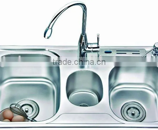 Stainless Steel Kitchen Sink With Waste Bin