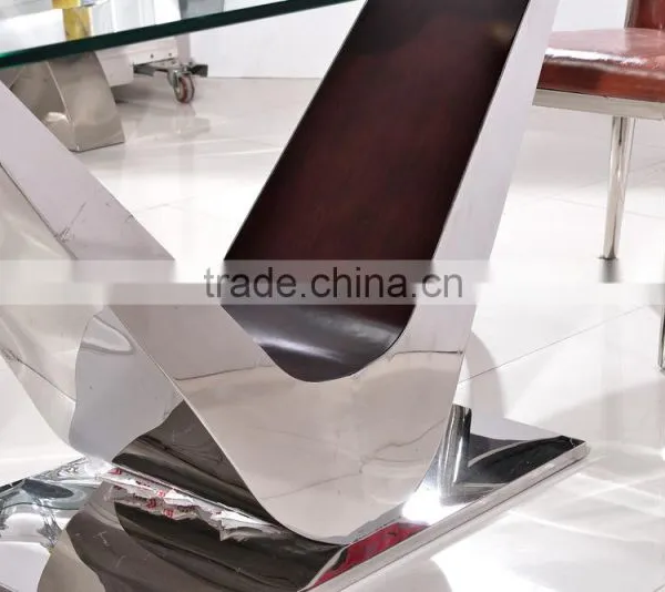 TH390 Modern Design Stainless Steel Dining Table and Chair Sets photo-3