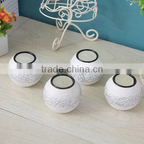 Wholesale Round Resin Candle Holder photo-3