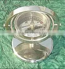 Brass Moon Compass, nautical compass, nautical ship compass, brass nautical compass, wooden brass compass,