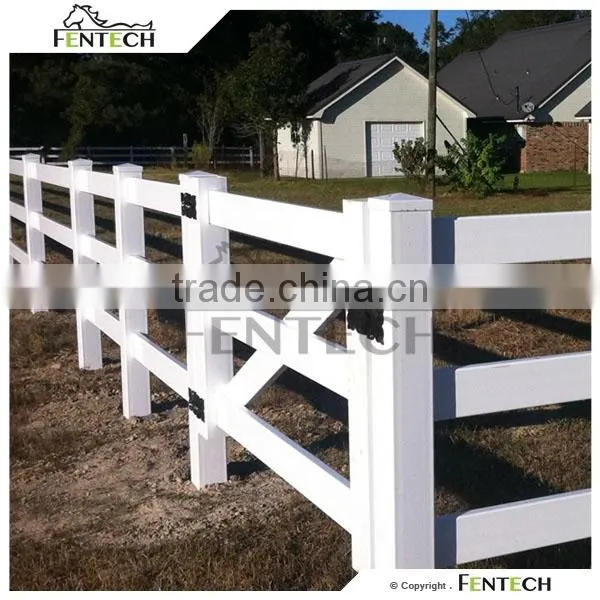 High Quality Fentech Fence Pvc Fencing Post and Rail photo-3