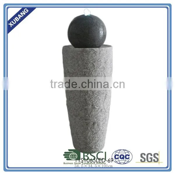Resin stone garden fountain outdoor water fountain with ball