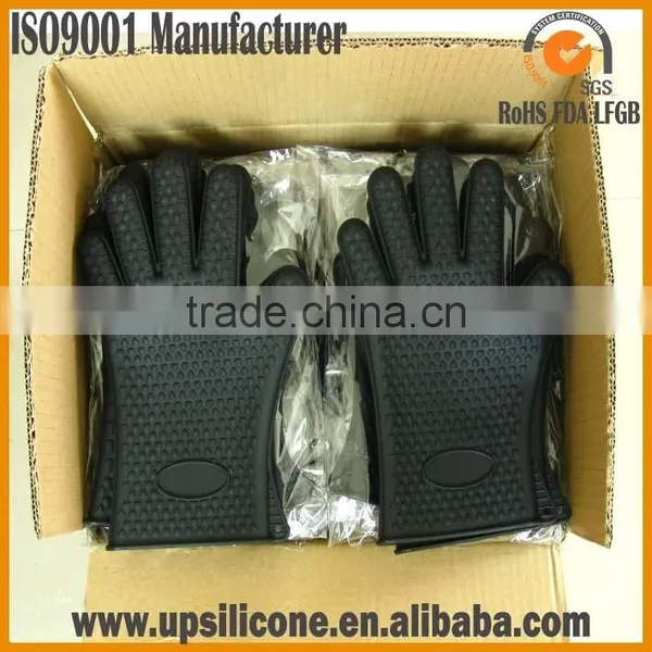 FDA High Quality Barbecue Mitt Bbq Gloves Silicone BBQ Grill Mitt photo-6