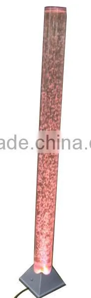 Color Changing LED Light Circular Acrylic Water Bubble Column 550173 photo-2
