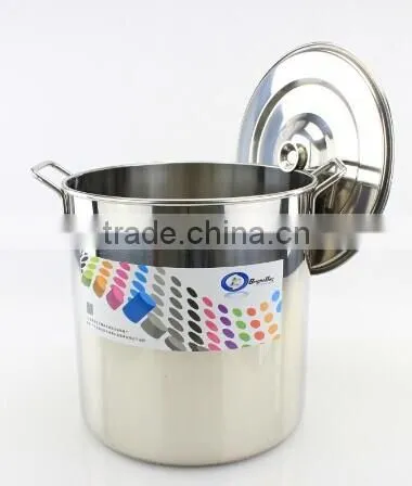 30-60cm 12pcs Stainless Steel With Lid Kitchen Multi Equipment Used Stock Pot photo-3