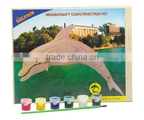 Wood Craft Construction Kit-dolphin