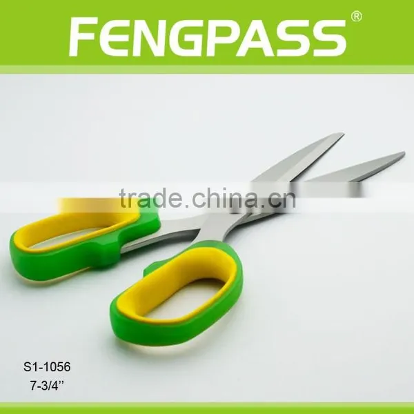S1-1056 7.75" 2Cr13 Stainless Steel Blade With PP+TPR Plastic Handle Stainless Steel Scissors photo-3