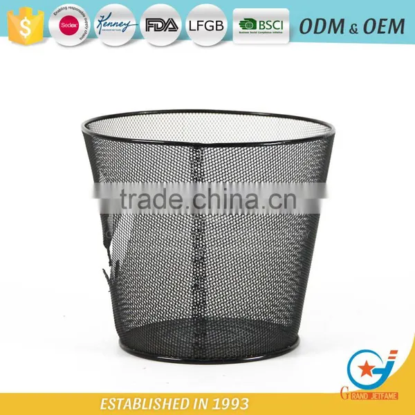 Iron Trash Can Metal Bin Refuse Containers